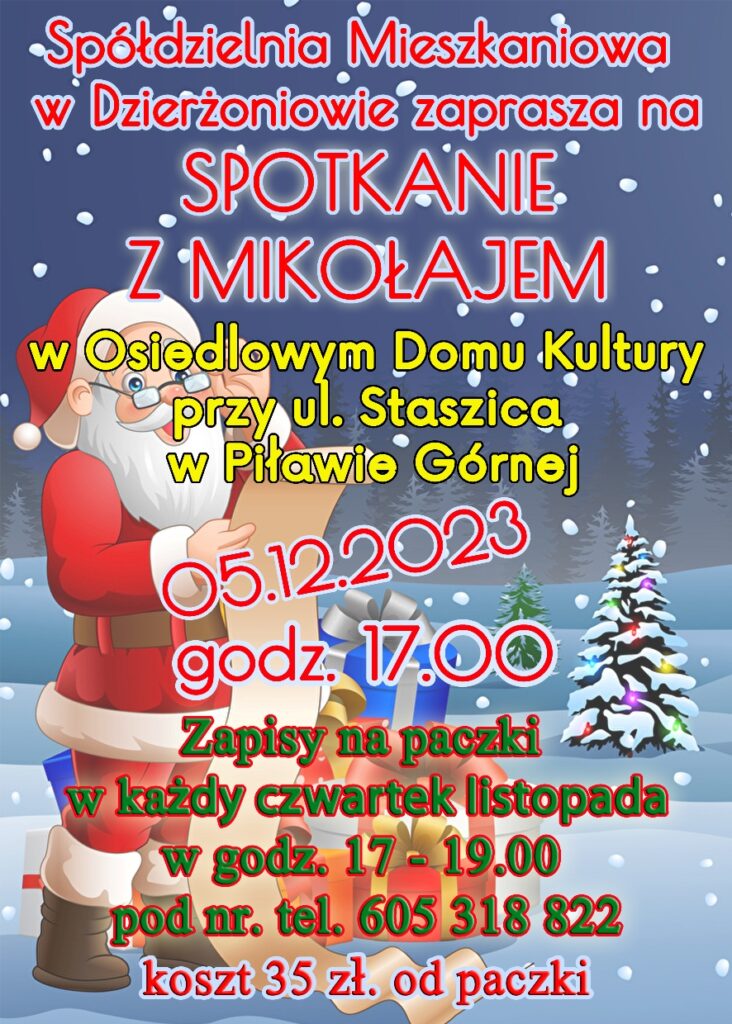 Mikołaj w Piławie Górnej 5 grudnia